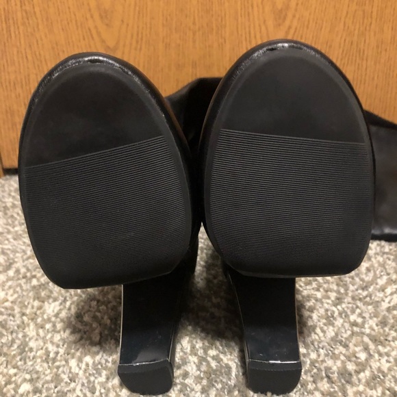 Sexy Black Over the Knee Boots - Picture 2 of 7